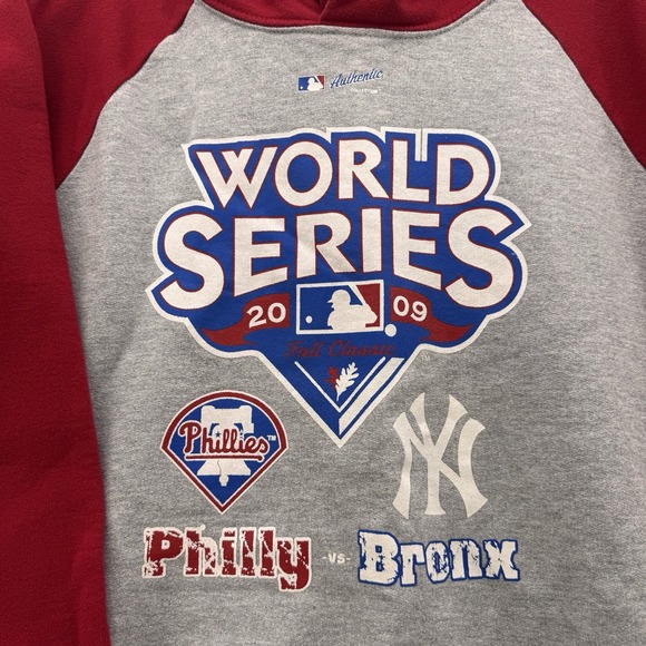 b new york Red and Gray World Series Sweatshirt - Picture 2 of 9